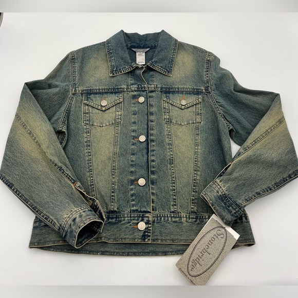 STONEBRIDGE | NWT LIGHT WASH VINTAGE DENIM JACKET 1 Size SP - Picture 2 of 7